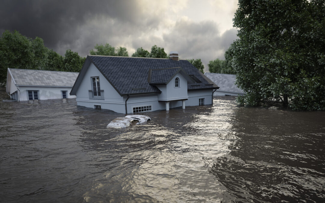 Szkody po powodzi w domu